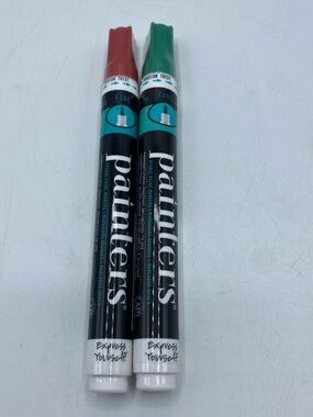 Elmers Painters Paint Markers Fine Tip Red Green Opaque Permanent